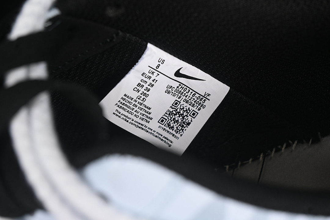 Nike [ZH0316-065]-[AIR FORCE 1 07 LOW BLACK/WHITE/BLUE]-[WOMAN:36-39]-[MAN:40-45] - Image 6
