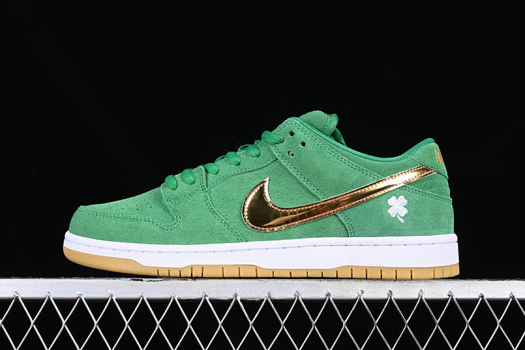 Unbranded [BQ6817-303]-[SB DUNK LOW GREEN/GOLD/WHITE]-[MAN:40-47.5], photo 1