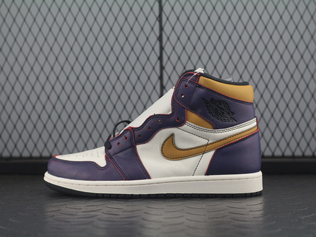 Jordan Jordan [CD6578-507]-[GET AIR 1 RETRO HIGH OG LA TO CHICAGO PURPLE/GOLD], photo 1