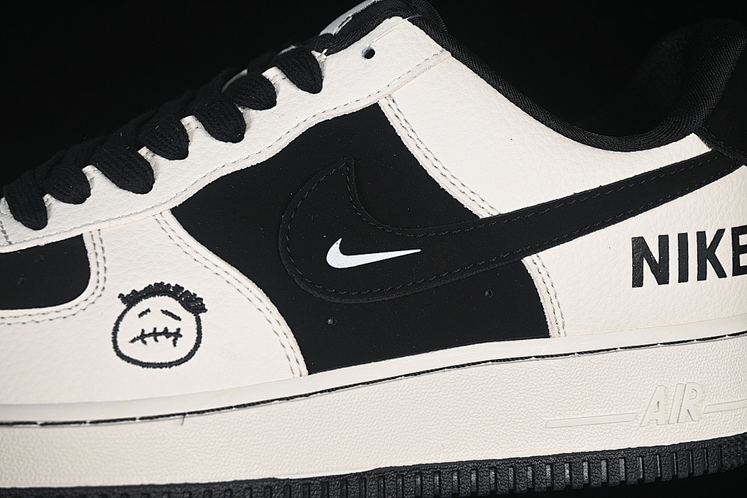 Nike [BK1916-005]-[AIR FORCE 1 07 LOW CASUAL SNEAKERS WHITE/BLACK]-[WOMAN:36-39]-[MAN:40-45] - Image 7