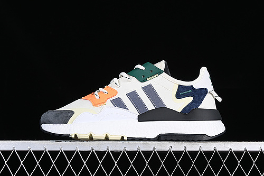 Adidas [IE1929]-[ADIDAS NITE JOGGER BOOST WHITE/GREY/GREEN/ORANGE]-[WOMAN:36-39]-[MAN:40-45], photo 1