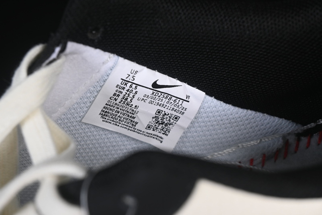 Nike [XD2588-611]-[AIR FORCE 1 07 LOW CASUAL SNEAKERS BLACK/WHITE/GREY]-[WOMAN:36-39]-[MAN:40-45] - Image 5