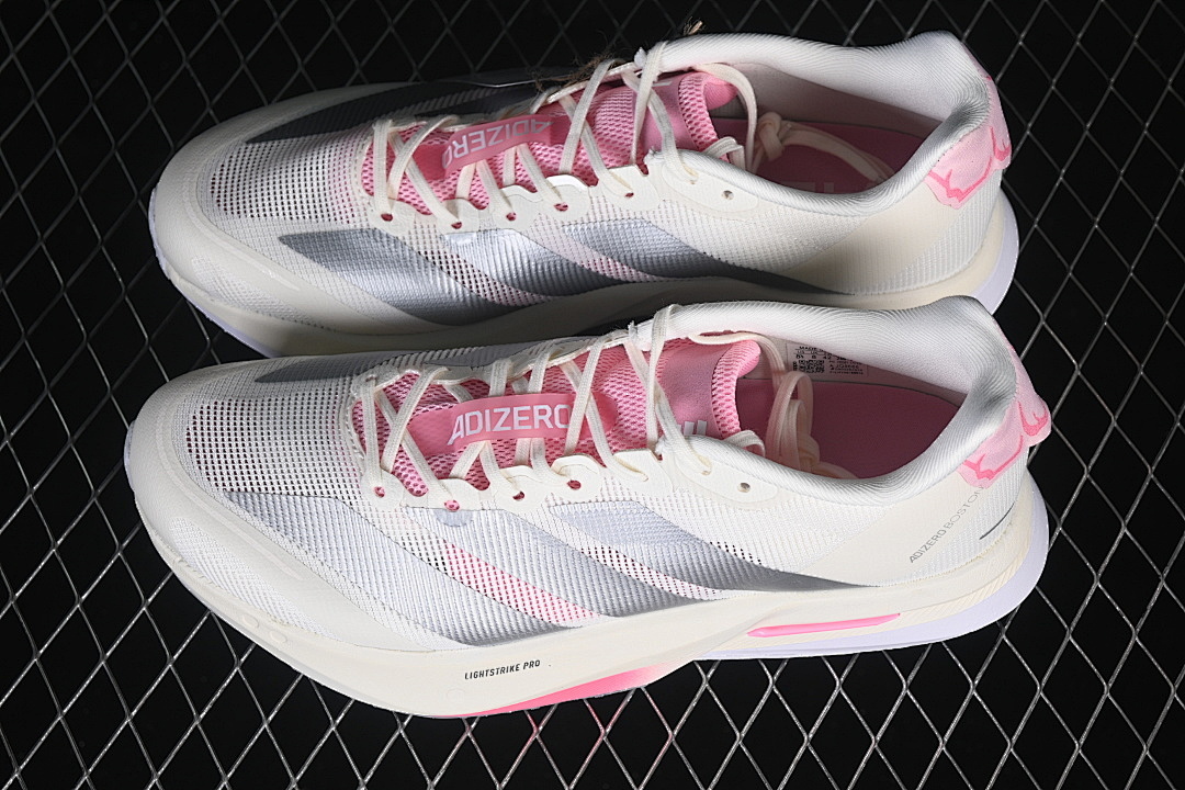 On Running [JQ9666]-[BOSTON 13 CREW WHITE/SILVER METALLIC/BLISS PINK]-[WOMAN:36-39]-[MAN:40-46] - Image 11