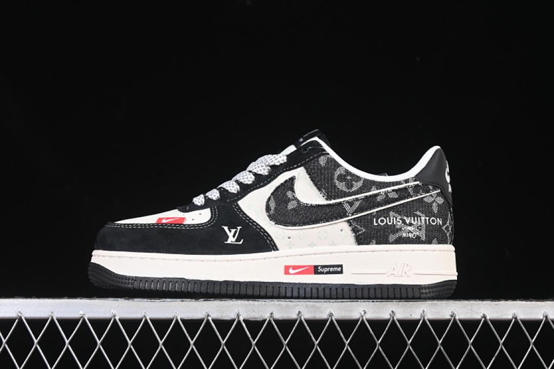 Nike [MZ9588-805]-[AIR FORCE 1 07 LOW LV WHITE/GREY/BLACK]-[WOMAN:36-39]-[MAN:40-45] - Image 2