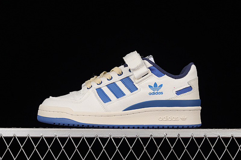 ORIGINAL FORUM 84 LOW WHITE/WHITE/UNIVERSITY BLUE · HR0458, photo 1