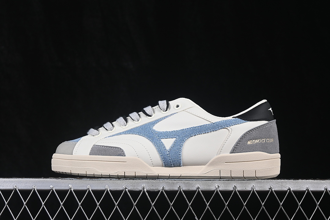 Mizuno Mizuno CT CLUB BREATHABLE CASUAL SNEAKERS WHITE/LIGHT BLUE · D1GH261002, photo 1