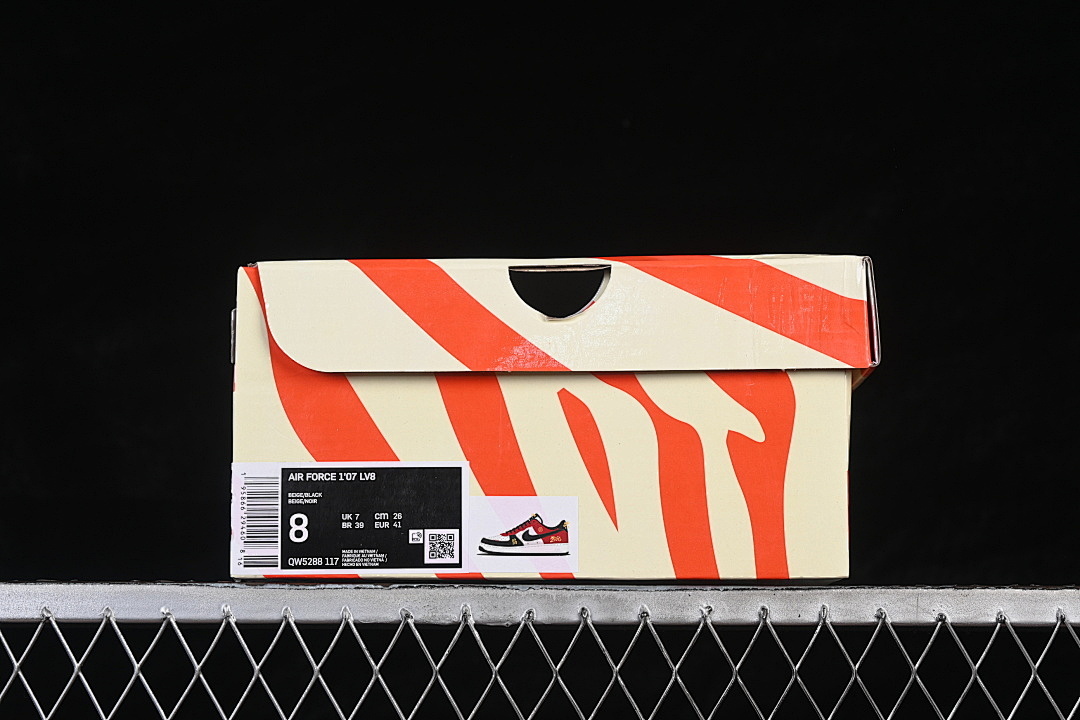 Nike [QW5288-117]-[AIR FORCE 1 07 LOW WHITE/BLACK/RED/GOLD]-[WOMAN:36-39]-[MAN:40-45] - Image 12