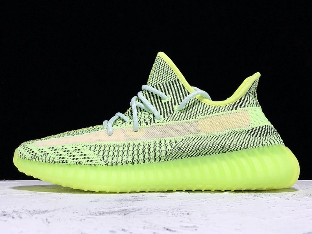 Adidas Adidas YEEZY BOOST 350 V2 FLUORESCENT GREEN YEEZREEL REFLECTIVE · FW5191, photo 1