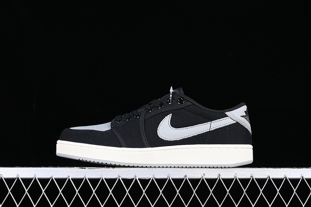Jordan AIR Jordan 1 KO LOW SHADOW BLACK/SAIL/MEDIUM GREY · DX4981-002, photo 1