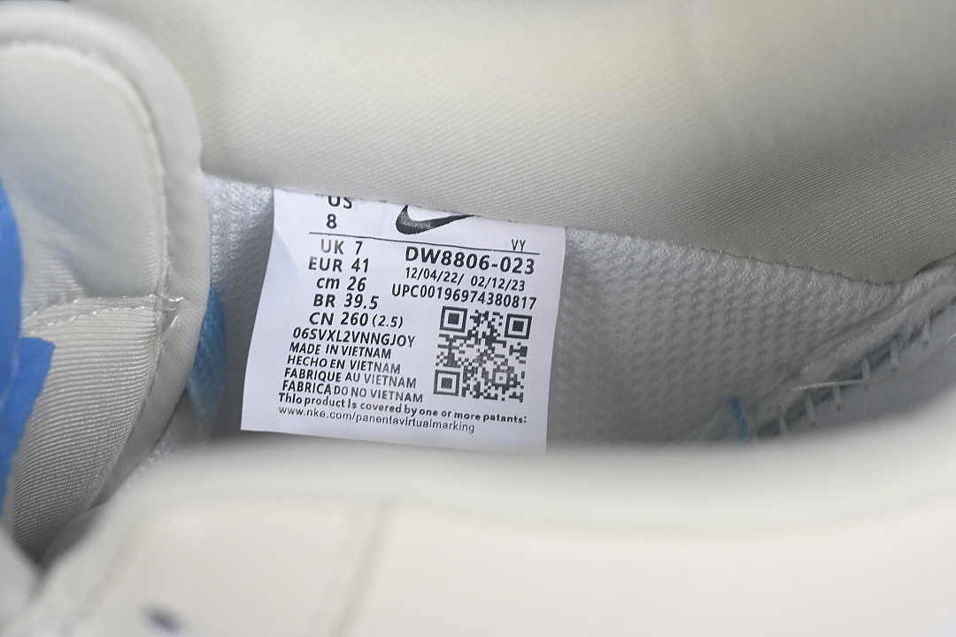 Nike [DW8806-023]-[AIR FORCE 1 07 LOW CASUAL SNEAKERS SKY BLUE/WHITE]-[WOMAN:36-39]-[MAN:40-45] - Image 6