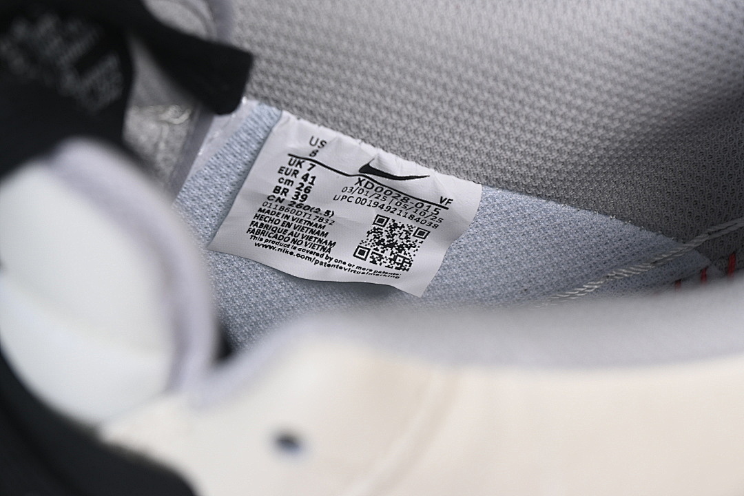 Nike [XD0028-015]-[AIR FORCE 1 07 LOW WHITE/GREY/BLACK/RED]-[WOMAN:36-39]-[MAN:40-45] - Image 6