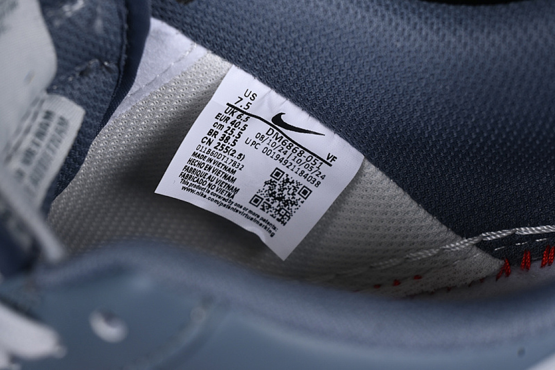 Nike [DM6688-051]-[AIR FORCE 1 07 LOW CDG WHITE/GREY/BLUE]-[WOMAN:36-39]-[MAN:40-45] - Image 6