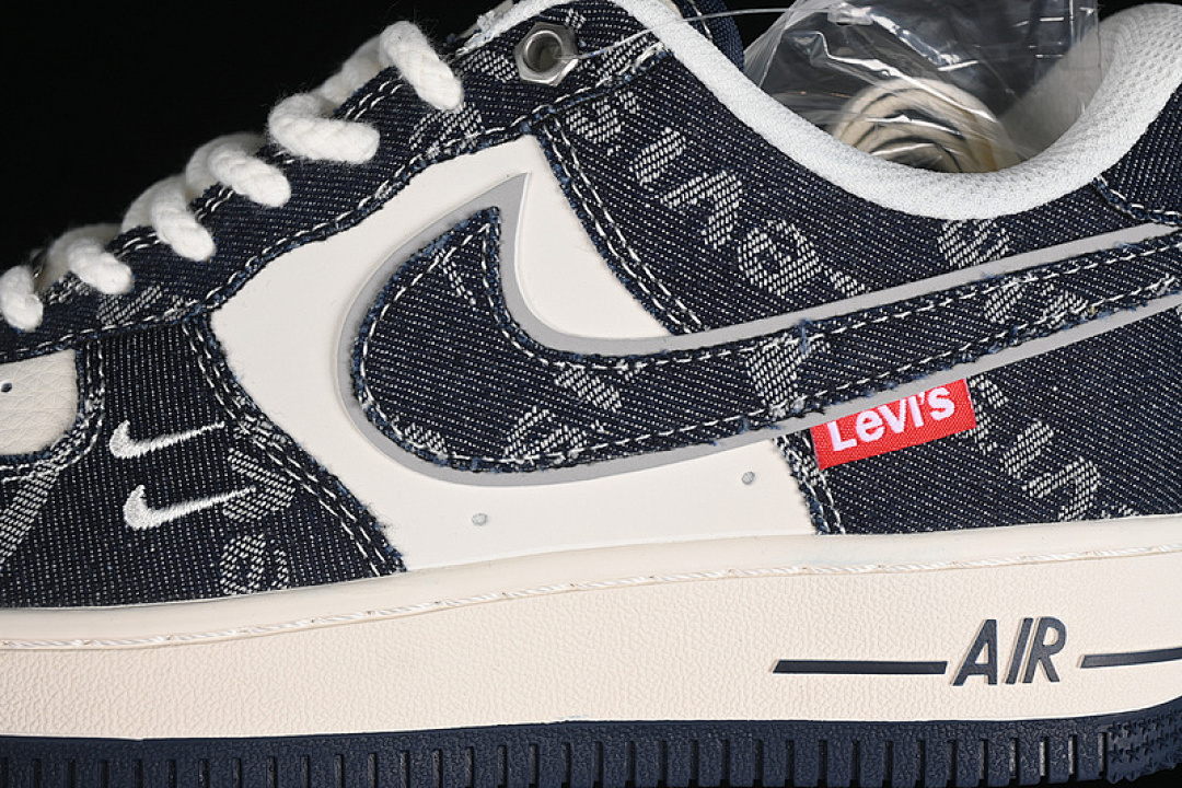 Nike [SJ6698-002]-[AIR FORCE 1 07 LOW WHITE/BLUE/GREY]-[WOMAN:36-39]-[MAN:40-45] - Image 8