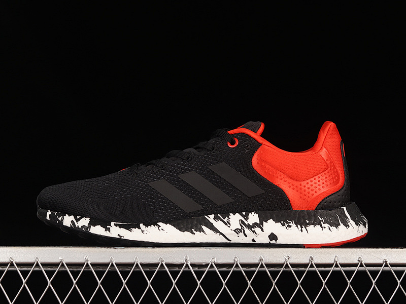 PUREBOOST 21 SHOES CORE BLACK/GREY SIX/VIVID RED · GV7702, photo 1