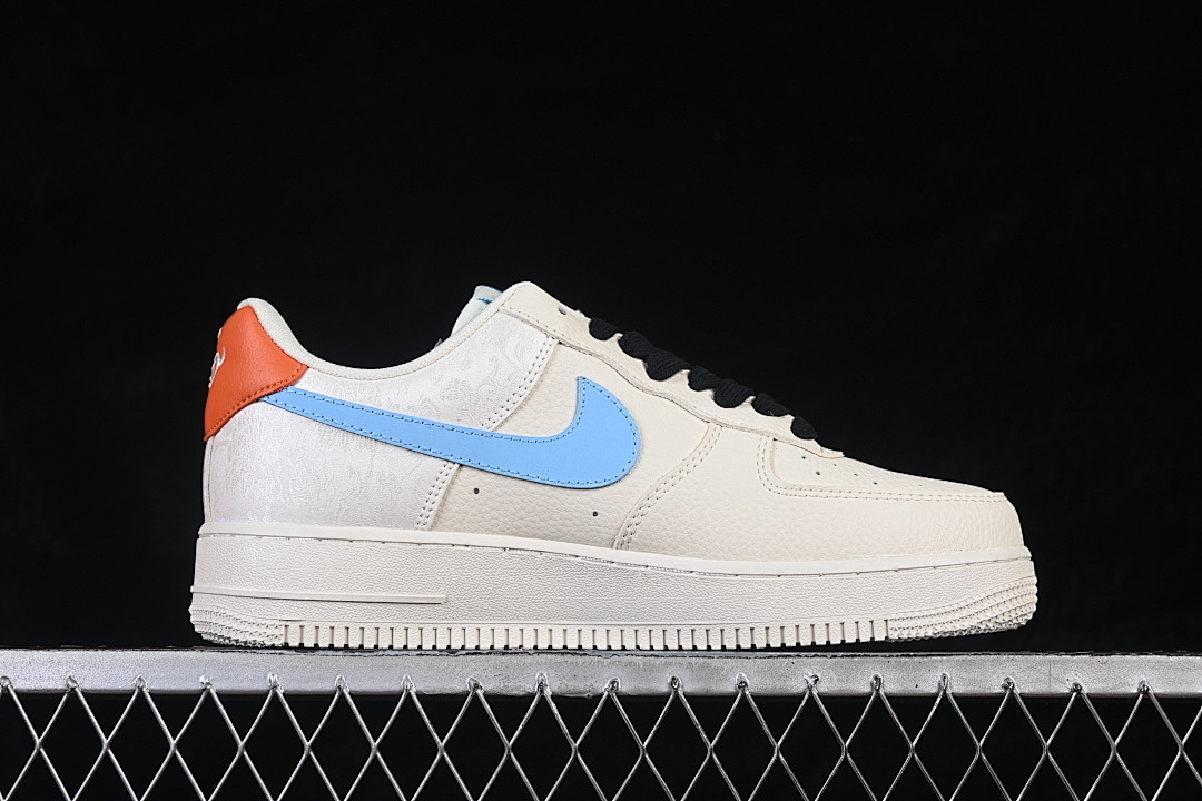 Nike [FV3694-100]-[AIR FORCE 1 07 LOW WHITE/BLUE/ORANGE]-[WOMAN:36-39]-[MAN:40-45] - Image 16