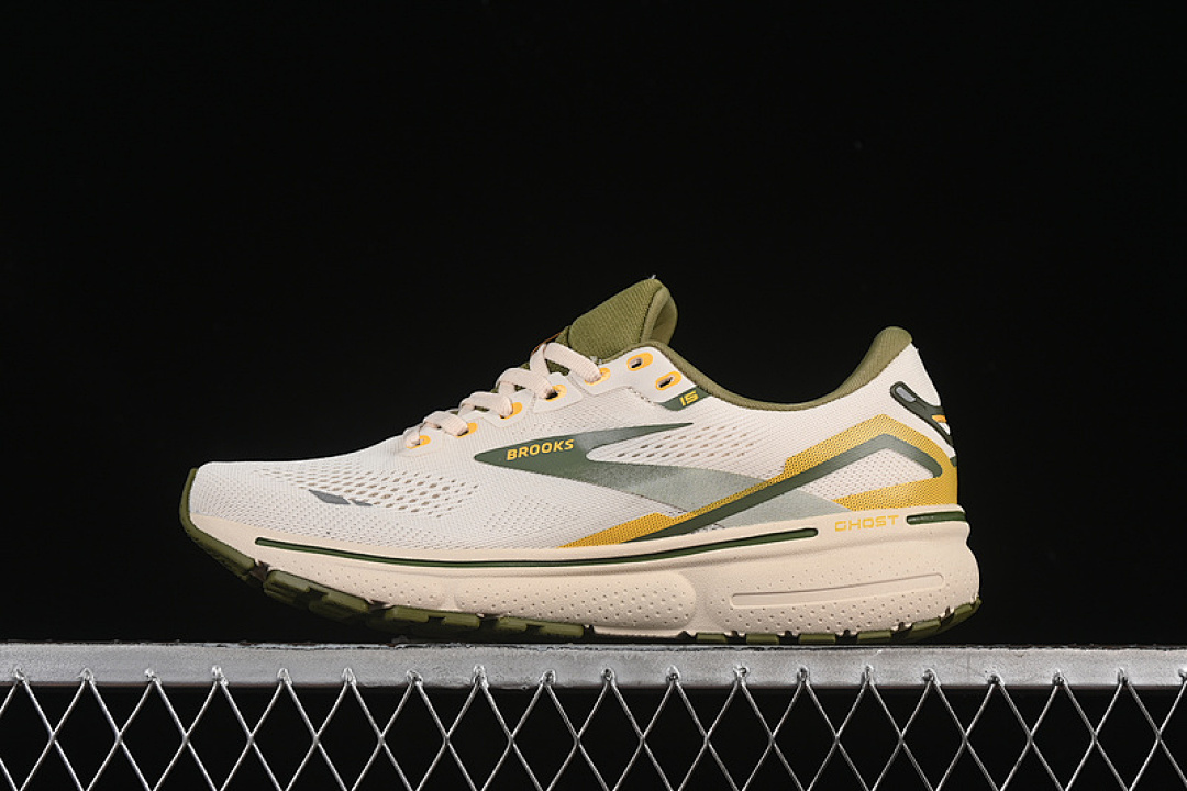 Unbranded [1203801B112]-[BROOKS GHOST 15 BEIGE/GREEN]-[WOMAN:36-39]-[MAN:40-46], photo 1