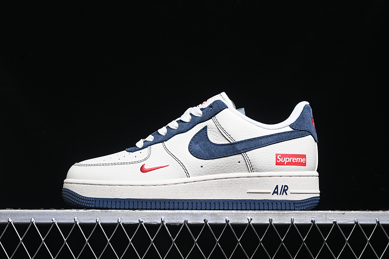Nike Nike AIR FORCE 1 07 LOW SUPREME OFF WHITE/BLUE/RED · XZ3328-669, photo 1