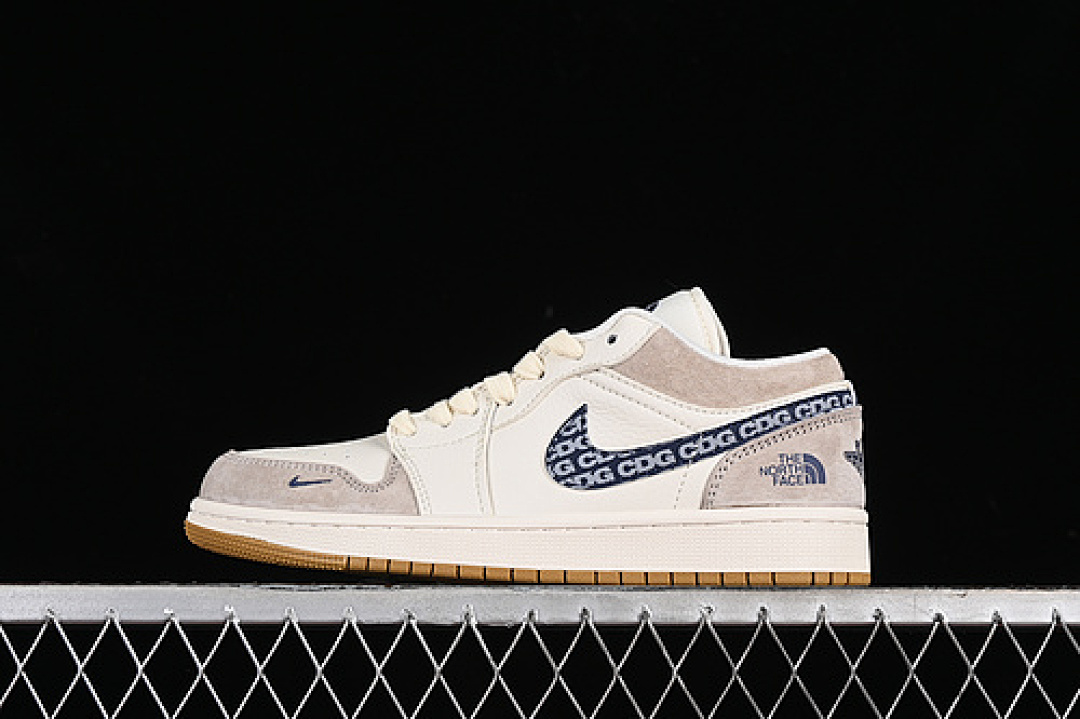 Jordan [LJ6688-001]-[AIR JORDAN 1 LOW WHITE/GREY/BROWN]-[WOMAN:36-39]-[MAN:40-45], photo 1