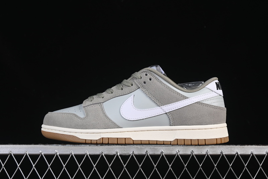 Nike DUNK LOW CASUAL SNEAKERS DARK GRAY/BEIGE/GRAYISH BLUE/BROWN · IB6399-002, photo 1