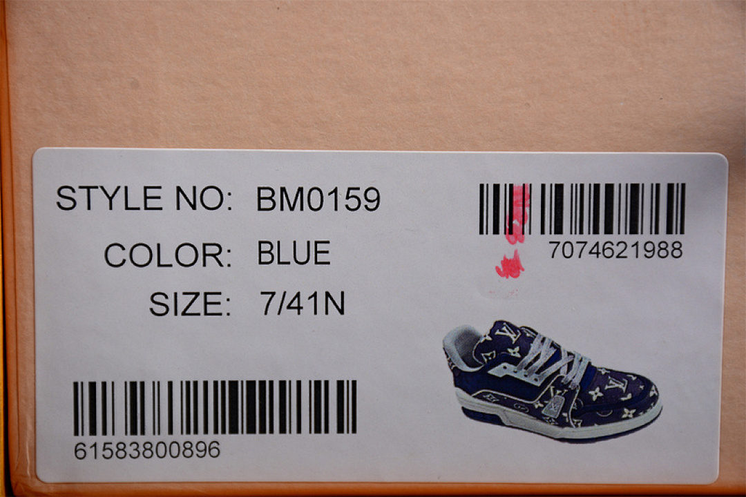 Louis Vuitton [L*V LOW TRAINER SNEAKER NAVY BLUE/WHITE/SILVER]-[MAN:39-45] - Image 2