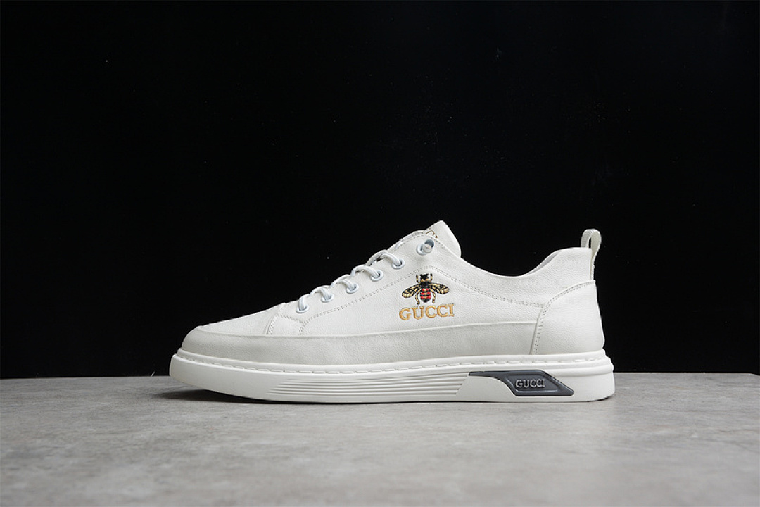 Gucci Gucci [ SCREENER GG LOW-TOP SNEAKER WHITE/WHITE/YELLOW]-[MAN:38-44], photo 1