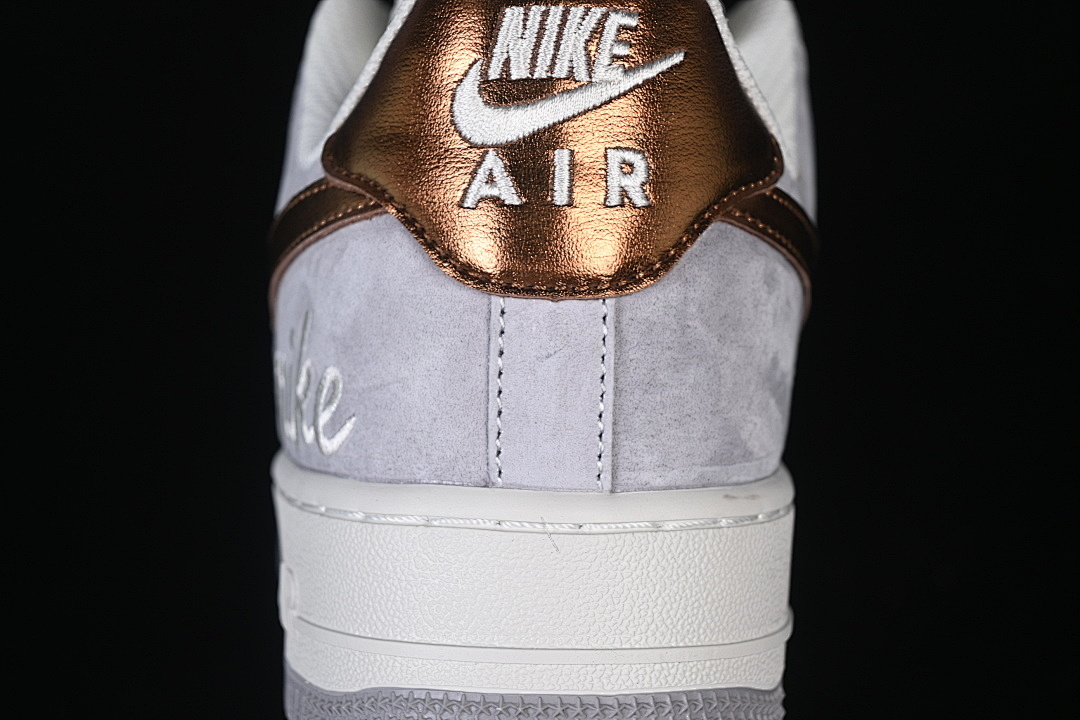 Nike [DV5477-007]-[AIR FORCE 1 07 LOW WHITE/GREY/GOLD]-[WOMAN:36-39]-[MAN:40-45] - Image 7