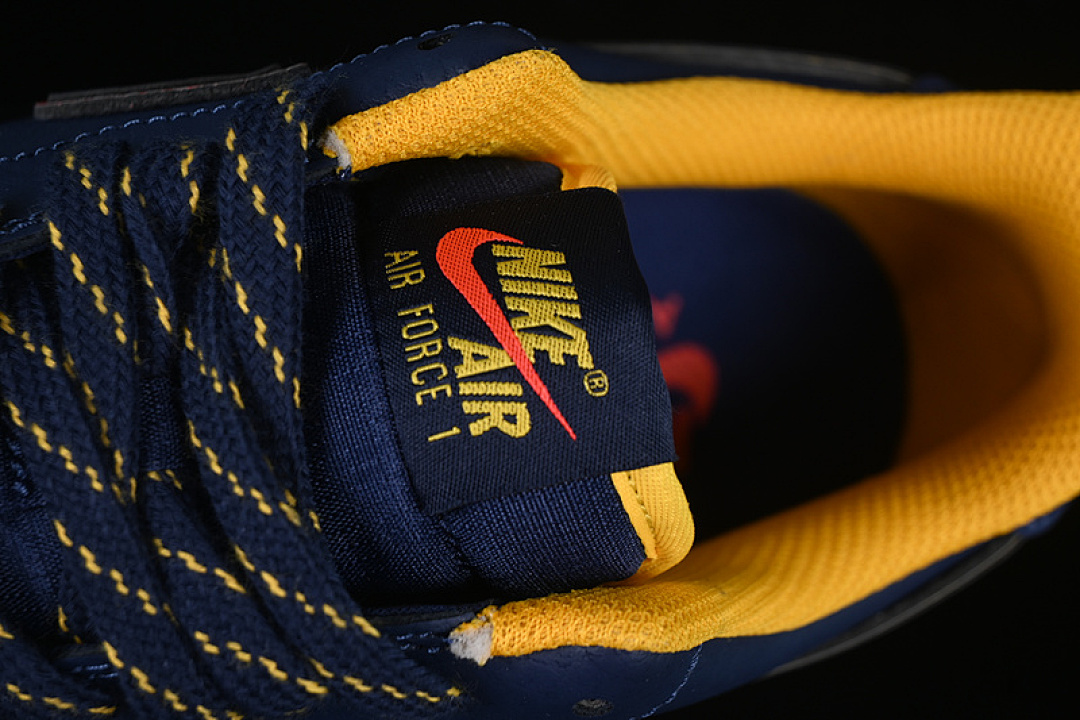 Nike [HV5752-410]-[AIR FORCE 1 07 LOW MIDNIGHT NAVY/BLUE VOID/LIGHT CRIMSON/UNIVERSITY GOLD]-[36-45] - Image 9