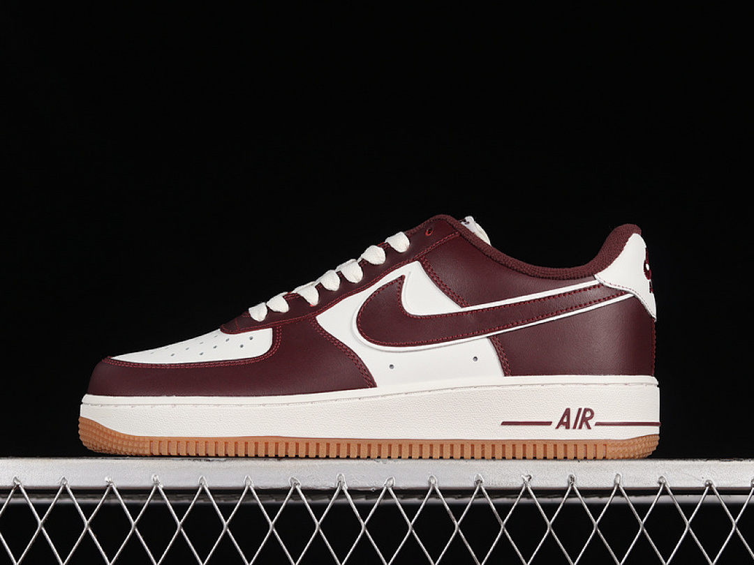 Nike [DQ7659-102]-[AIR FORCE 1 LOW COLLEGE PACK SAIL/NIGHT MAROON-GUM MEDIUM BROWN]-[UNISEX:36-45], photo 1