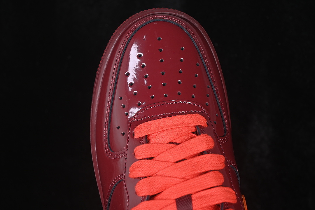 Unbranded [IO4489-601]-[AIR FORCE 1 07 LOW CASUAL SNEAKERS WINE RED/ORANGE]-[WOMAN:35.5-39]-[MAN:40-48.5] - Image 9
