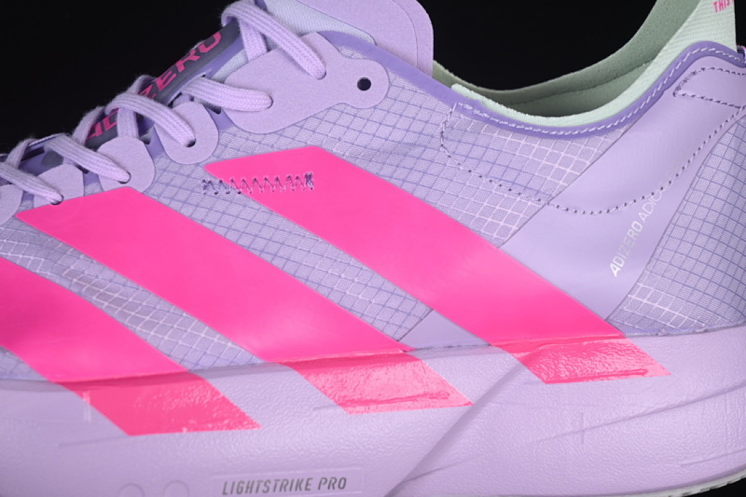 Adidas [JR4947]-[ADIZERO ADIOS PRO 4 POWDER PLUM/SHOCK PINK/DASH GREY]-[WOMAN:36-39]-[MAN:40-46] - Image 8