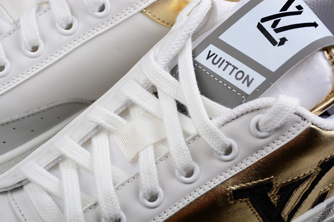 Chanel [L*V TRAINER 21SS SNEAKERS WHITE/LIGHT GREY/GOLD]-[WOMAN:35-39]-[MAN:40-45] - Image 8