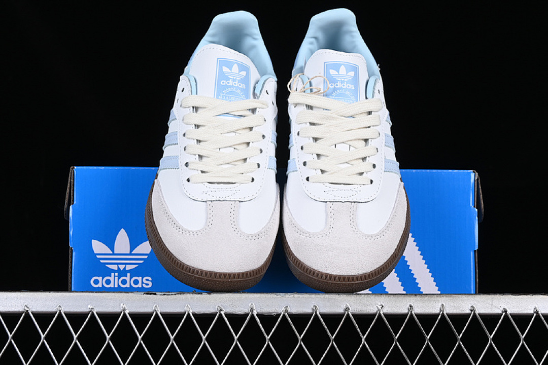 Adidas [ID2055]-[ADIDAS SAMBA VEGAN WHITE/BROWN/BLUE/GREY]-[WOMAN:35-39]-[MAN:40-45] - Image 12