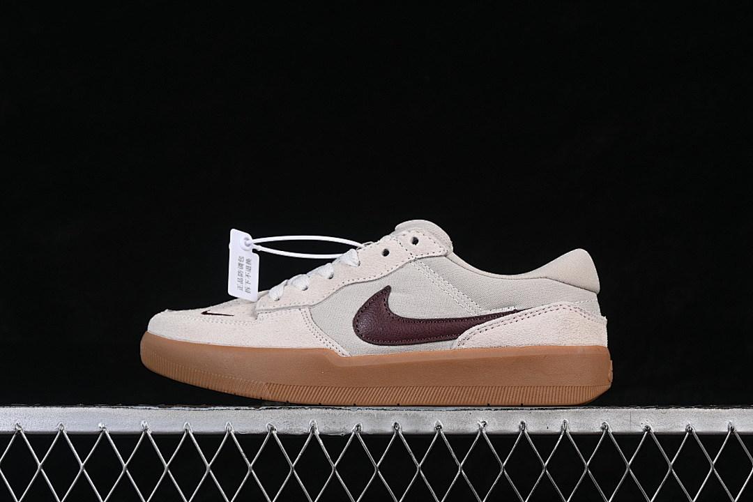 SB FORCE 58 RETRO SKATE SHOES GREY/WINE RED · DV5477-203, photo 1