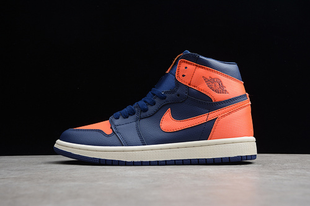 Jordan [AH7389-408]-[AIR JORDAN 1 RETRO HIGH PREMIUM BLUE VOID/TURF ORANGE-SAIL]-[UNISEX:36-45]-[1.3-130], photo 1