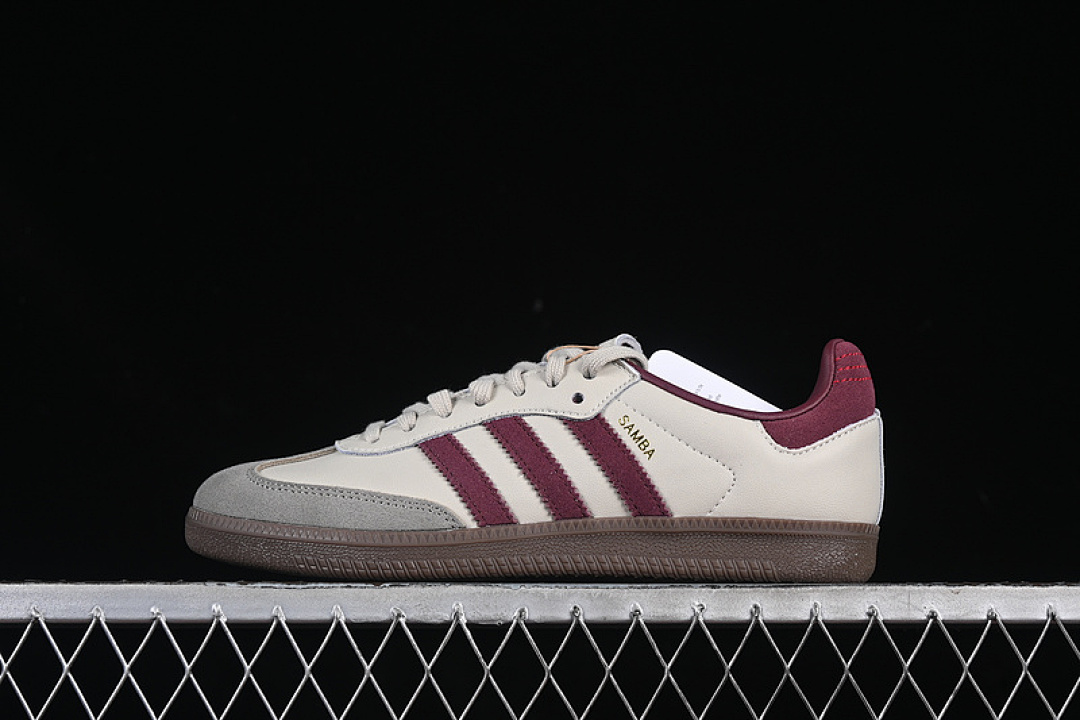 Adidas Adidas SAMBA OG PUTTY GREY/MAROON/GOLD METALLIC · ID1482, photo 1