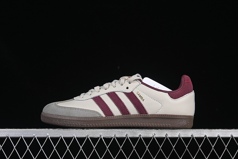 Adidas Adidas SAMBA OG PUTTY GREY/MAROON/GOLD METALLIC · ID1482, photo 1