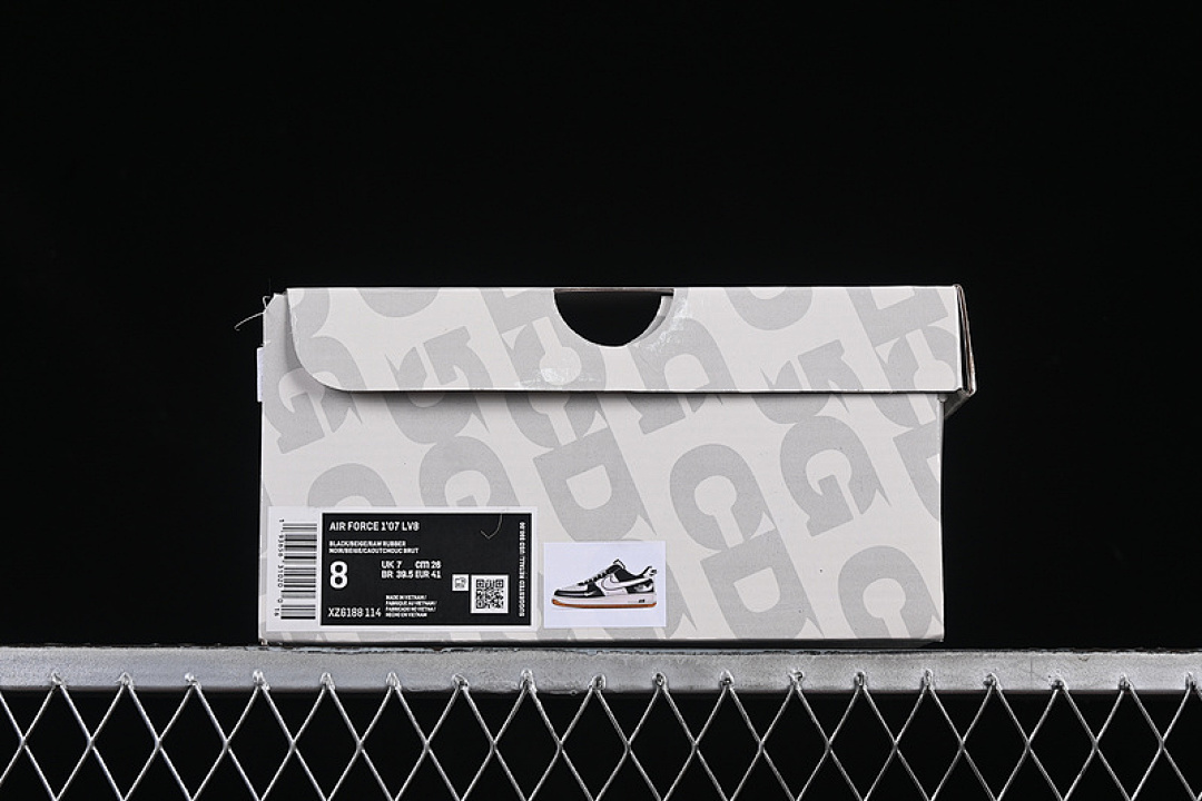 Nike [XZ6188-114]-[AIR FORCE 1 07 LOW WHITE/GREY/BLACK]-[WOMAN:36-39]-[MAN:40-45] - Image 13