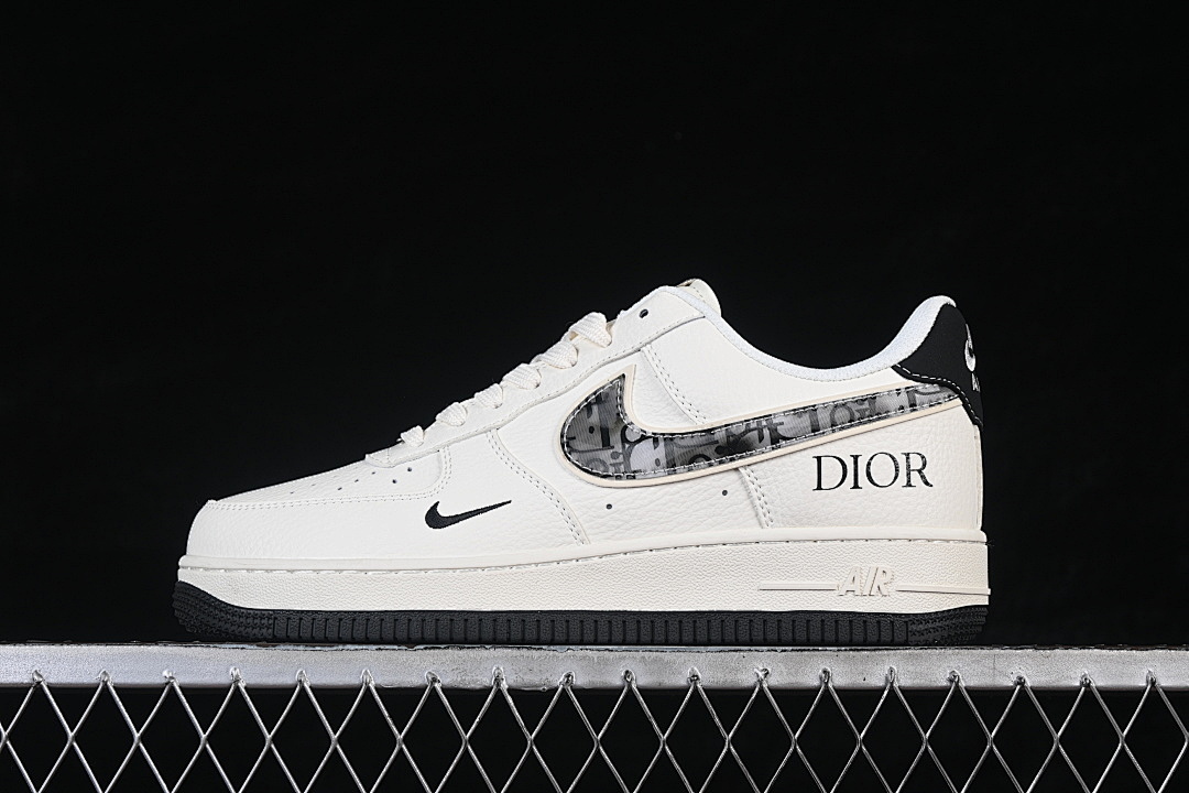Nike [MM3399-811]-[AIR FORCE 1 07 LOW CASUAL SNEAKERS WHITE/BLACK/GREY]-[WOMAN:36-39]-[MAN:40-45] - Image 2
