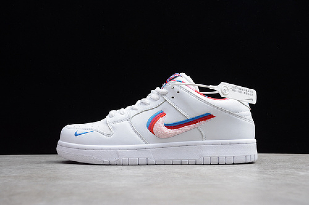 Unbranded [87-85-95]-[AA3832-002]-[PARRA X SB DUNK LOW WHITE/PINK ROSE-GYM RED]-[WOMAN:36-39]-[MAN:40-45], photo 1