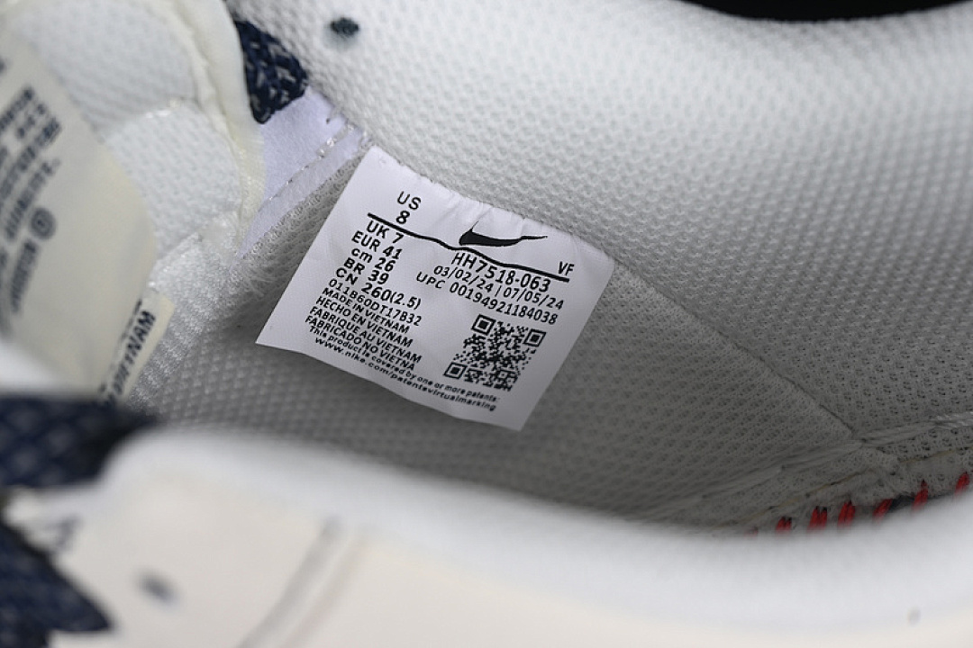 Nike [HH7518-063]-[AIR FORCE 1 07 LOW WHITE/BLUE]-[WOMAN:36-39]-[MAN:40-45] - Image 6