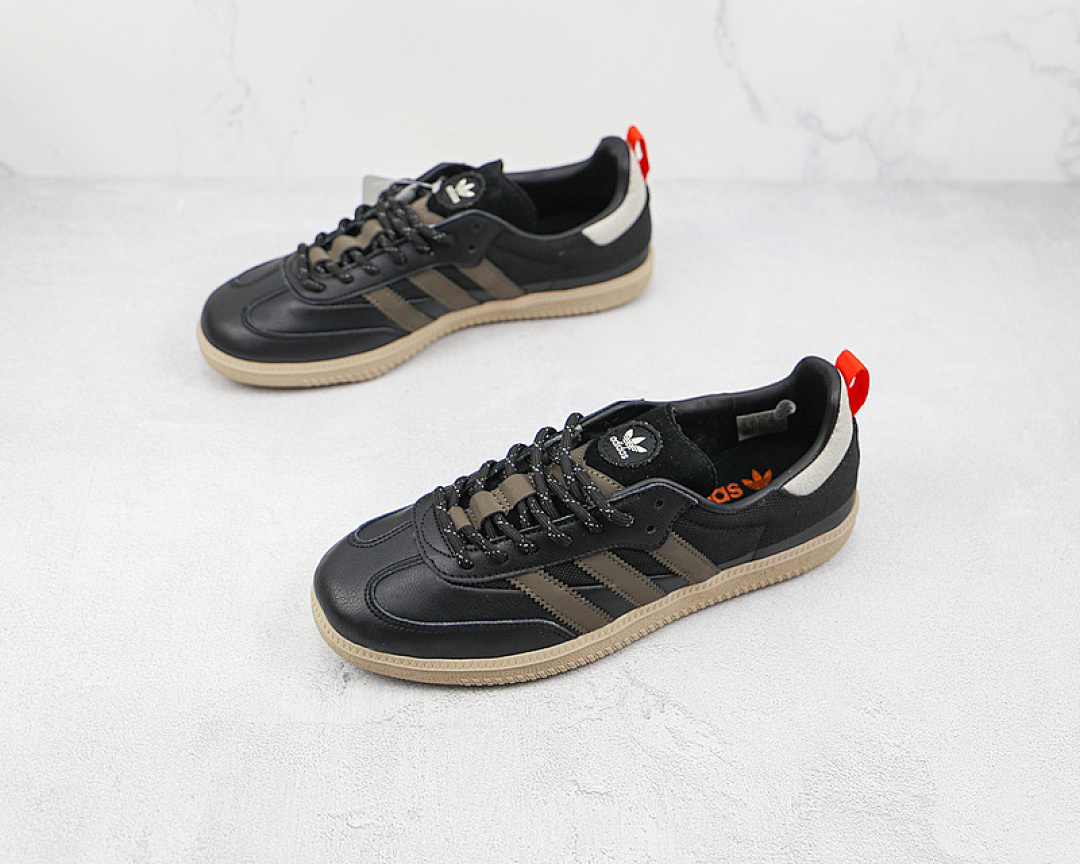 Adidas [EE5590]-[SAMBA OG SHOES CORE BLACK/DARK GREY/BEIGE]-[MAN:40-45] - Image 4