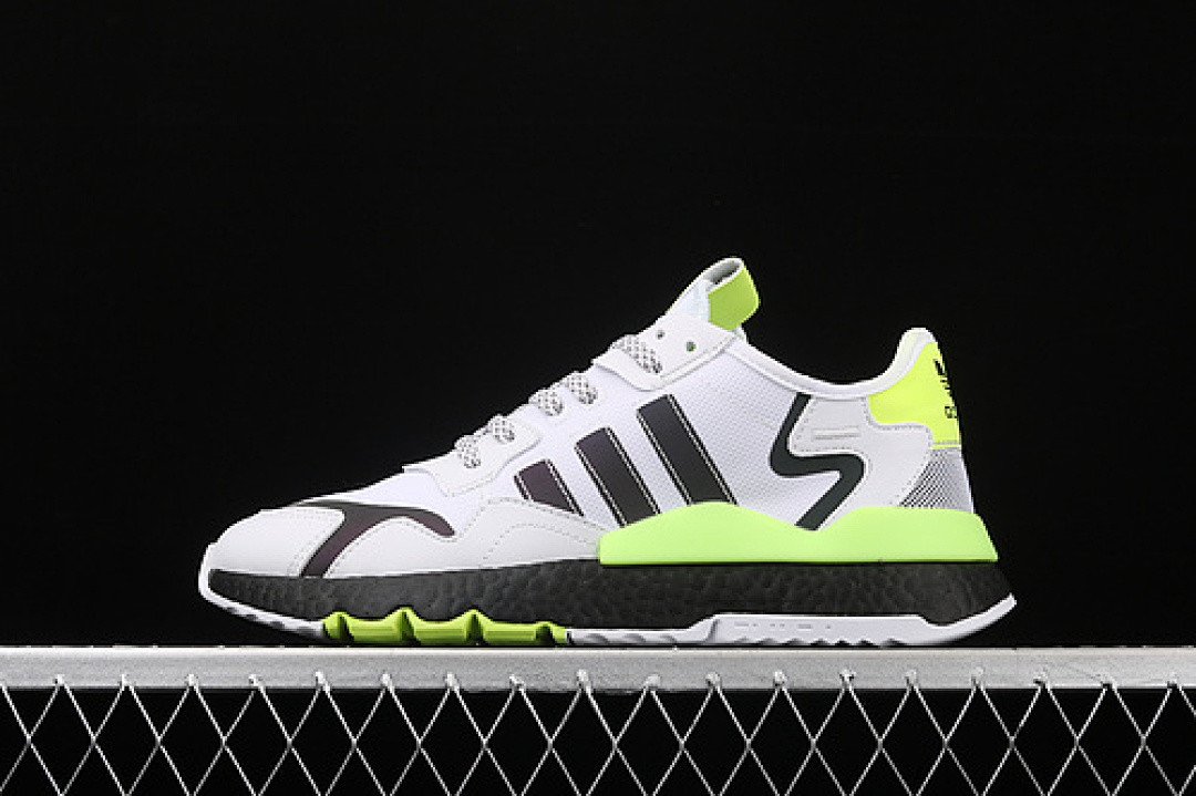 Unbranded [EG6749]-[NITE JOGGER SHOES CLOUD WHITE/CORE BLACK/SIGNAL GREEN]-[UNISEX:36-45], photo 1