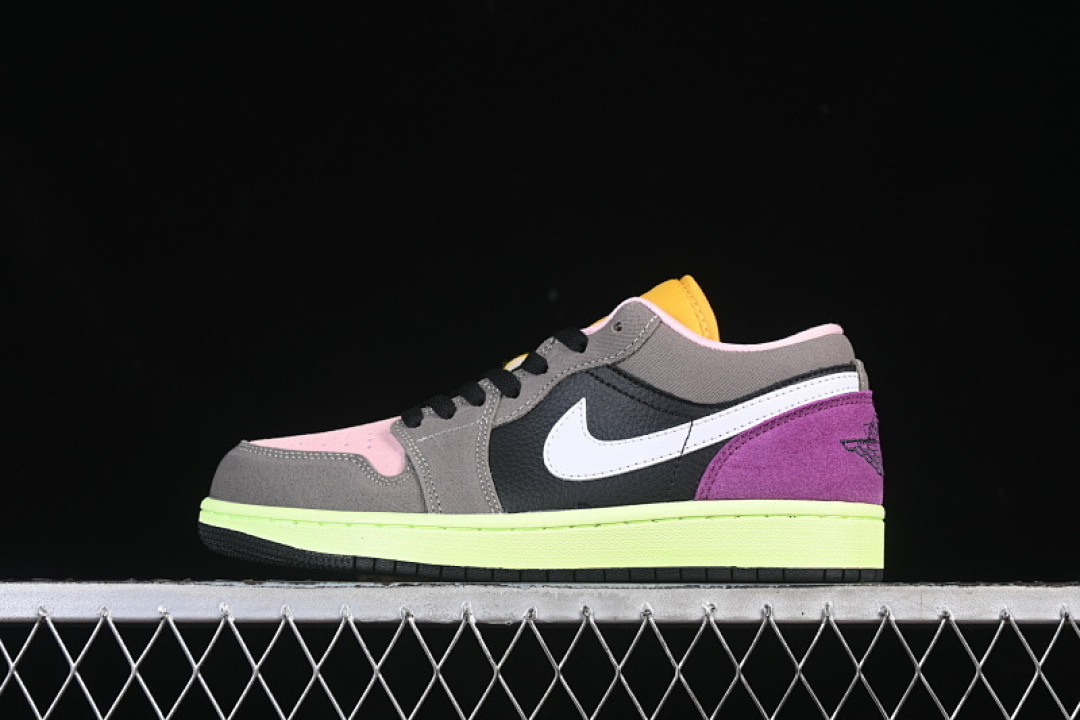 Jordan [HQ2010-005]-[AIR JORDAN 1 LOW TOKYO BIO HACK WHITE/GREY/PINK/BLACK/PURPLE]-[UNISEX:36-45], photo 1