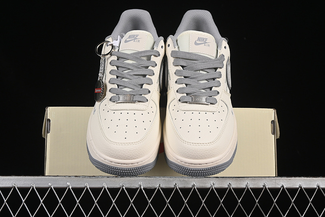 Nike [XX3168-147]-[AIR FORCE 1 07 LOW SUPREME WHITE/GREY]-[WOMAN:36-39]-[MAN:40-45] - Image 13