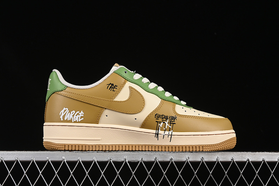 Nike [XL2321-666]-[AIR FORCE 1 07 LOW CHIVALRY BROWN/GREEN]-[WOMAN:36-39]-[MAN:40-45] - Image 16
