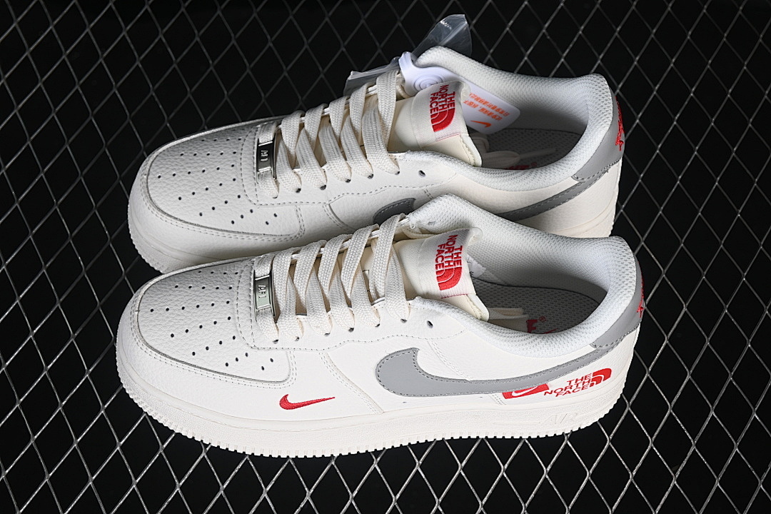 Nike [MM3399-802]-[AIR FORCE 1 07 LOW WHITE/GREY/RED]-[WOMAN:36-39]-[MAN:40-45] - Image 11