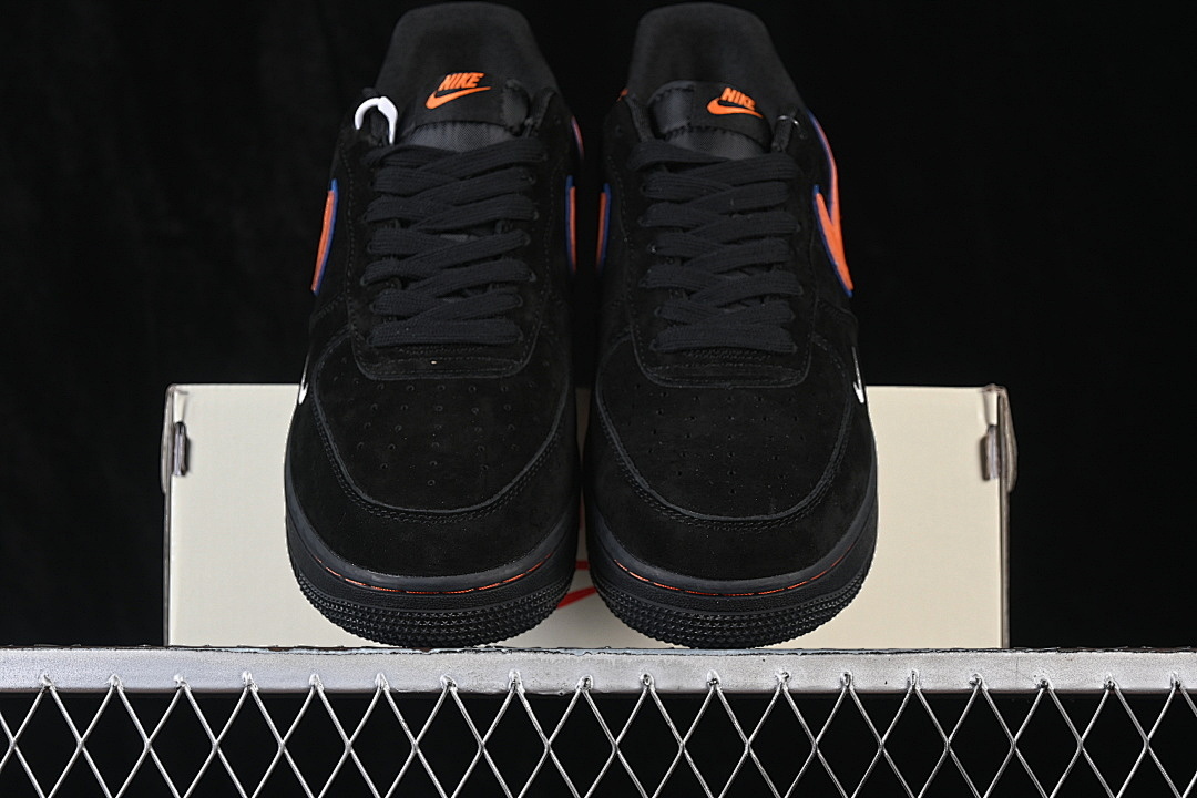 Nike [FV3694-109]-[AIR FORCE 1 07 LOW CASUAL SNEAKERS BLACK/ORANGE/BLACK]-[WOMAN:36-39]-[MAN:40-45] - Image 13