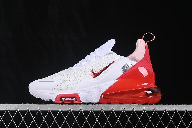 Nike AIR MAX 270 PREMIUM AIR CUSHION SHOES WHITE/RED · IO9884-110, photo 1