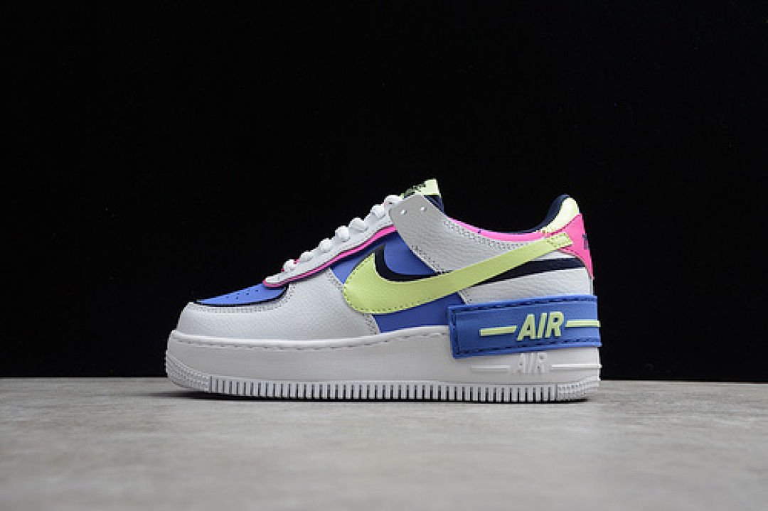 Nike Nike AIR FORCE 1 SHADOW WHITE/SAPPHIRE-BARELY VOLT · CJ1641-100, photo 1