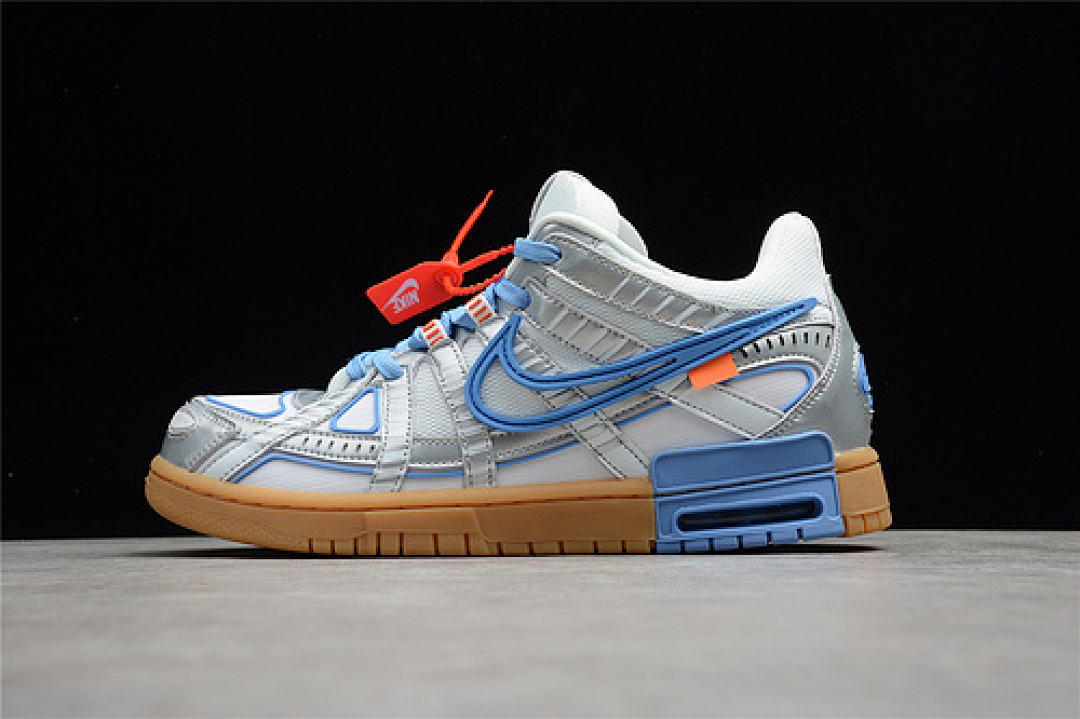 Off-White Nike OW X AIR RUBBER DUNK GREY/UNIVERSITY BLUE/WHITE · CU6015-100, photo 1